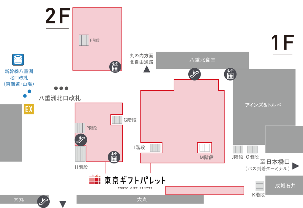 東京ギフトパレットフロアマップ