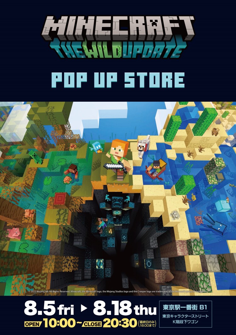 Minecraft POP UP STORE